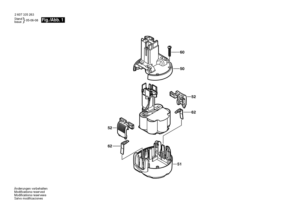 Bosch ---- / 2607335263 / --- 14.4 Volt Spare Parts