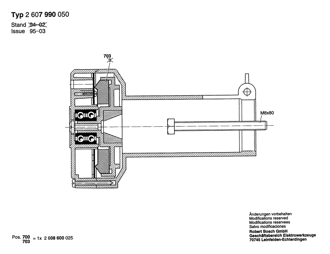 Bosch S 41 / 2607990050 / --- Spare Parts