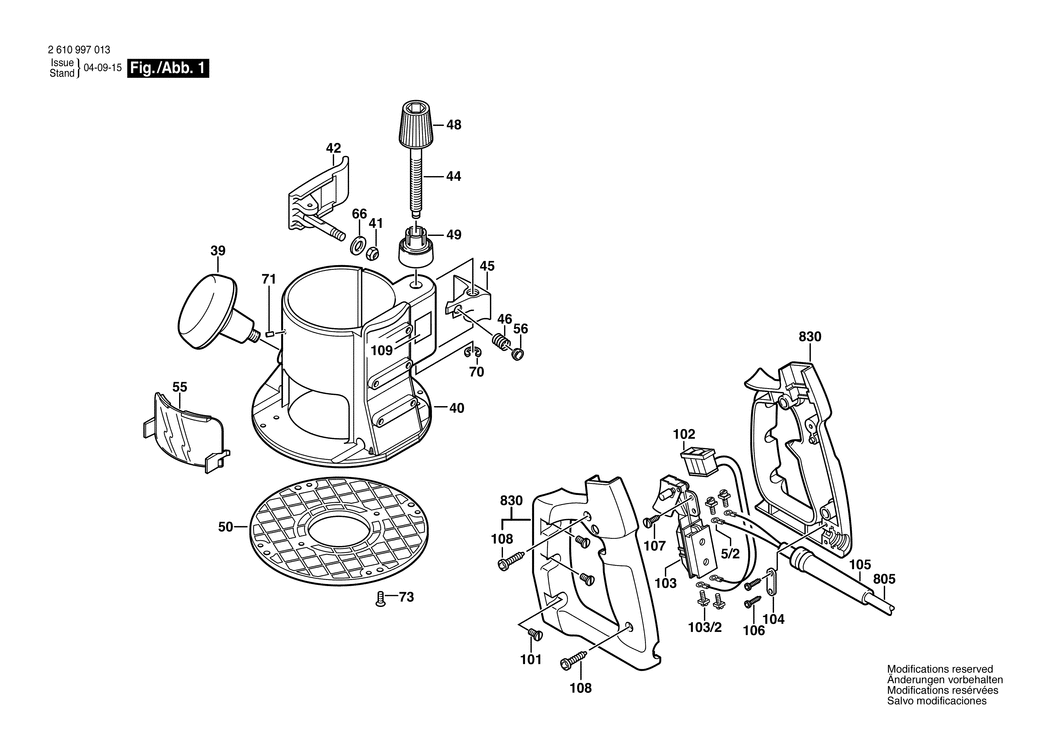 Bosch RA 1162 / 2610925470 / --- Spare Parts