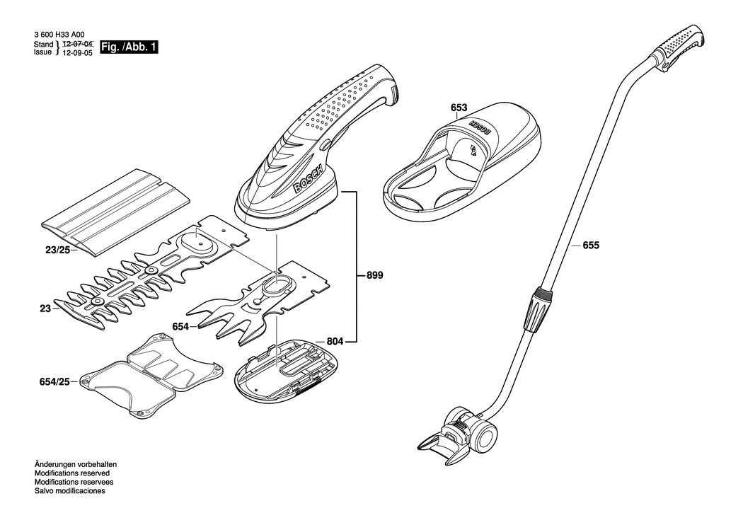 Bosch ISIO / 3600H33A00 / --- 3.6 Volt Spare Parts