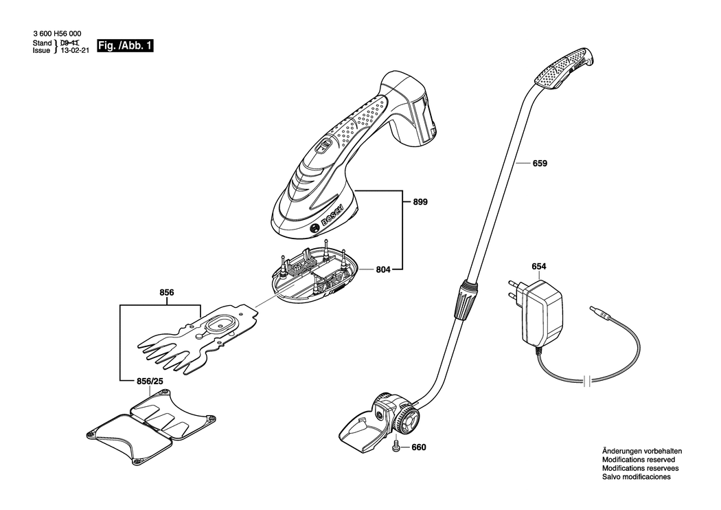 Bosch AGS 7.2 LI / 3600H56000 / EU 7.2 Volt Spare Parts