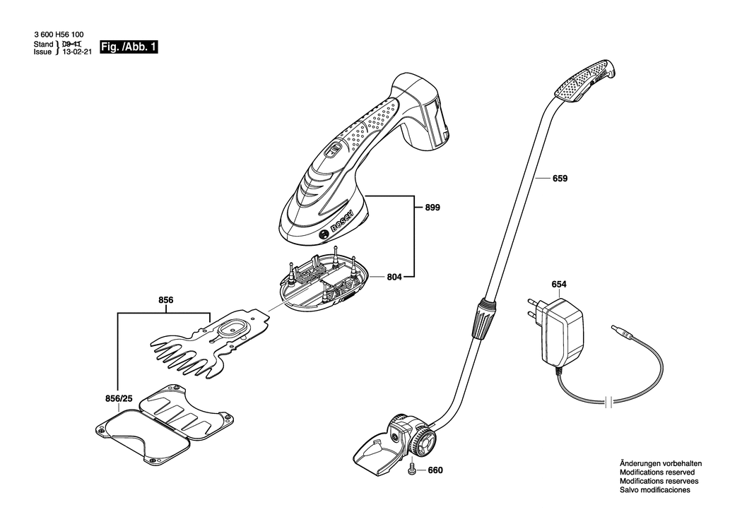 Bosch AGS 10.8 LI / 3600H56100 / EU 10.8 Volt Spare Parts