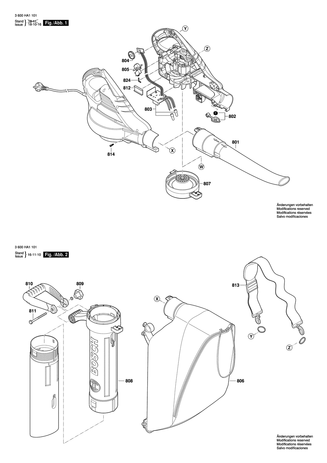 Bosch ALS 28 / 3600HA1102 / EU 230 Volt Spare Parts