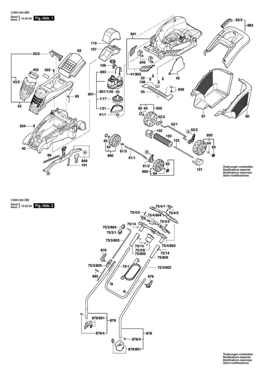 Bosch Rotak 40 Ergoflex / 3600HA42B0 / --- 18 Volt Spare Parts
