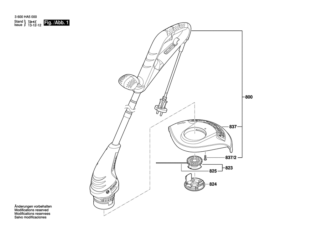 Bosch ART 23 SL / 3600HA5040 / --- 240 Volt Spare Parts