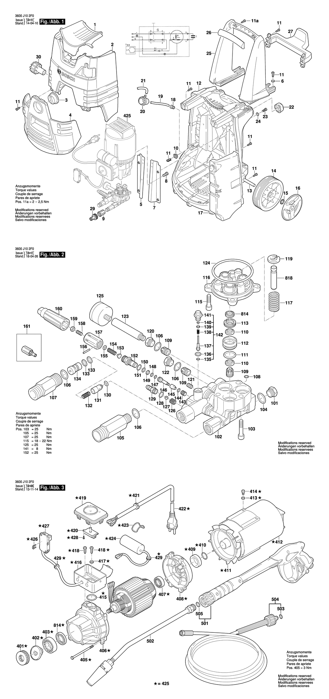 Bosch GHP 6-14 / 3600J10200 / EU 230 Volt Spare Parts