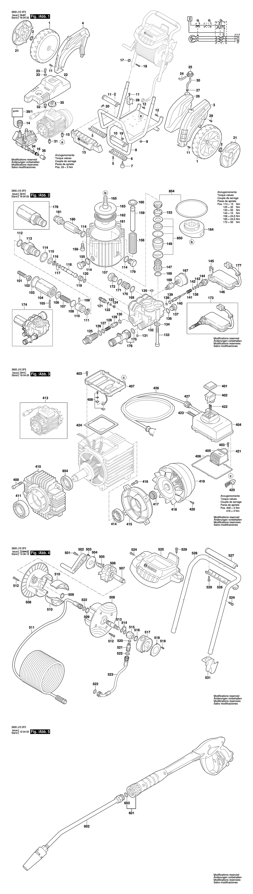 Bosch GHP 8-15 XD / 3600J10300 / EU 400 Volt Spare Parts