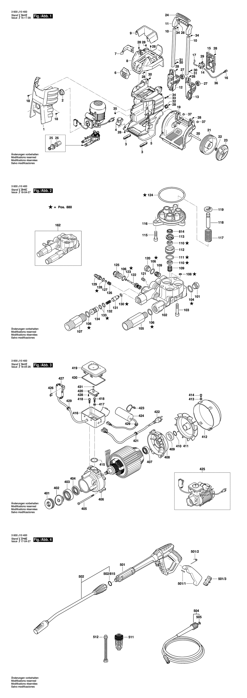 Bosch GHP 5-55 / 3600J10400 / EU 230 Volt Spare Parts