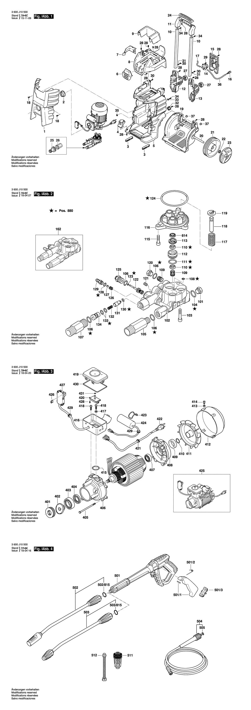 Bosch GHP 5-65 / 3600J10500 / EU 230 Volt Spare Parts