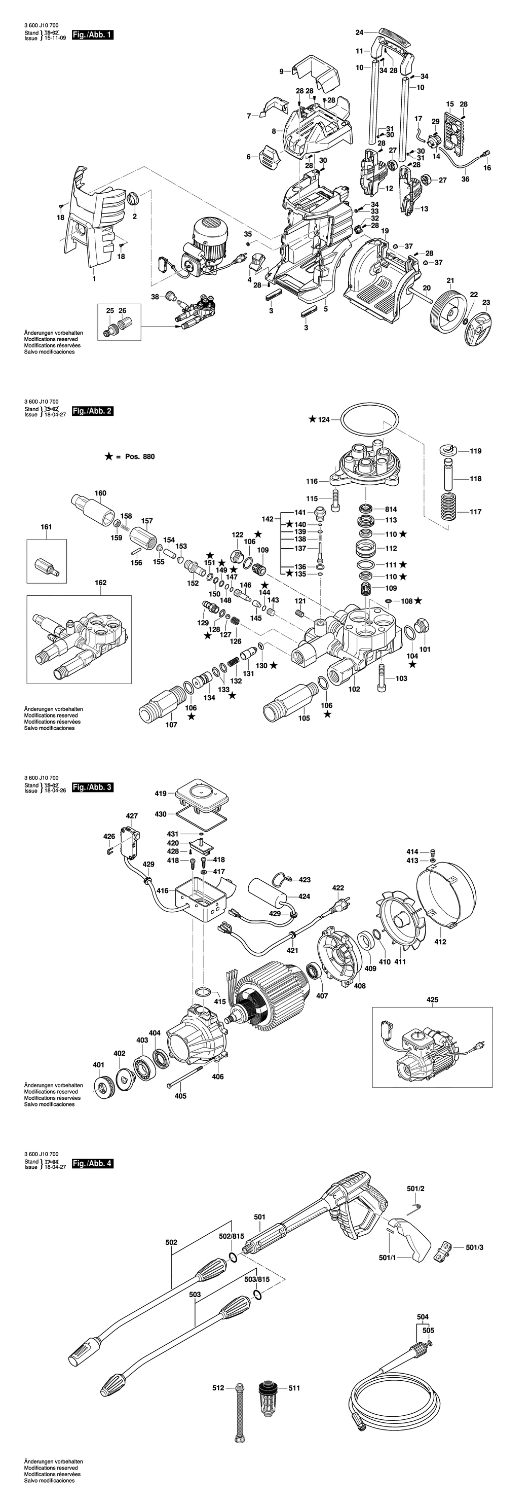 Bosch GHP 5-75 / 3600J10700 / EU 230 Volt Spare Parts