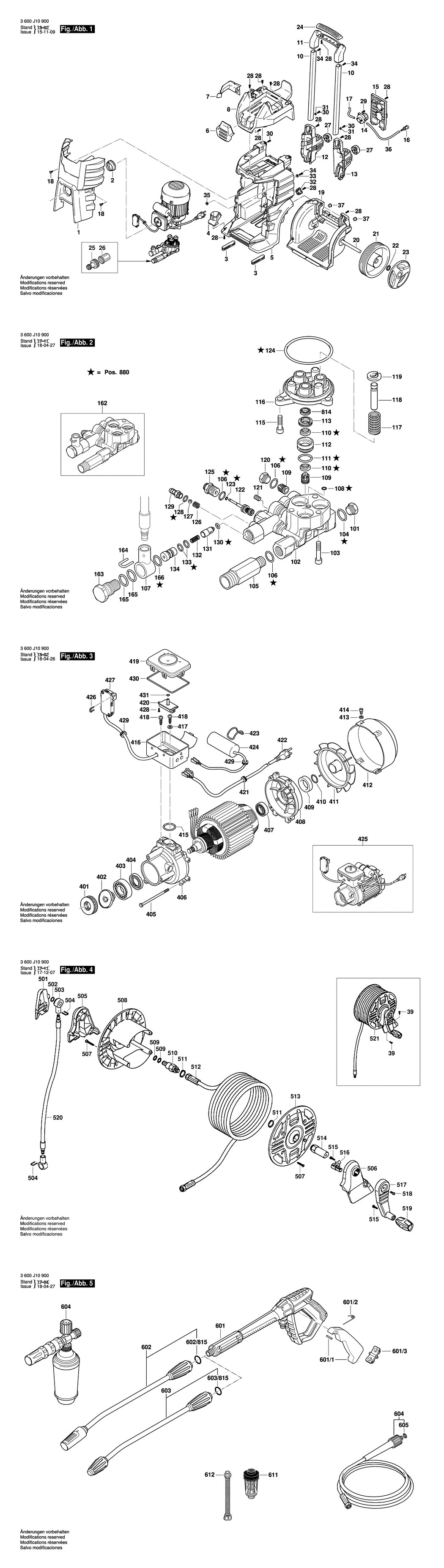 Bosch GHP 500 X / 3600J10900 / EU 230 Volt Spare Parts