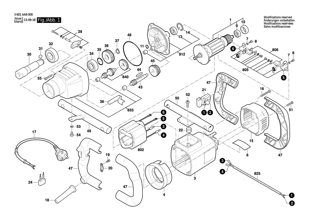 Bosch GRW 18-2 E / 3601AA8000 / EU 230 Volt Spare Parts