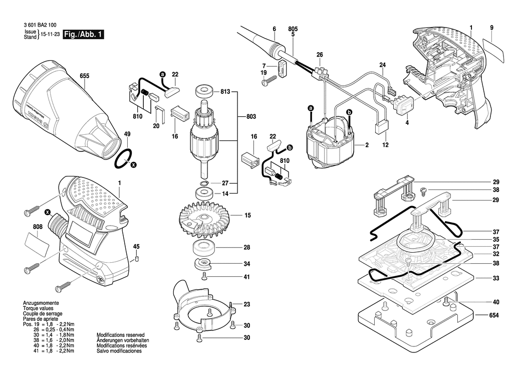 Bosch GSS 140-1 A / 3601BA2160 / GB 110 Volt Spare Parts