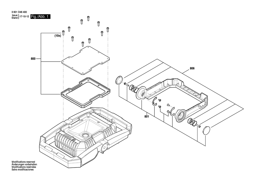 Bosch GLI 18V-1900 / 3601D46400 / --- 18 Volt Spare Parts