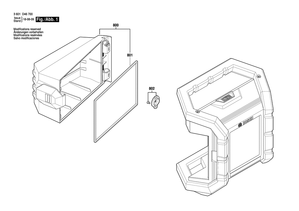 Bosch GLI 18V-1200C / 3601D46710 / --- 18 Volt Spare Parts