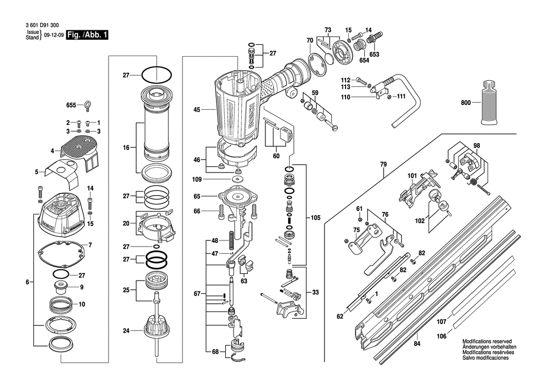 Bosch GSN 100-34 DK / 3601D91500 / EU Spare Parts
