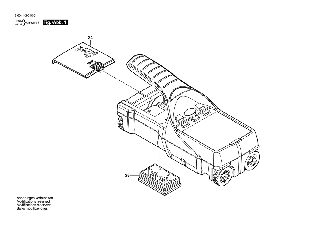 Bosch D-TECT 150 / 3601K10008 / EU 230 Volt Spare Parts