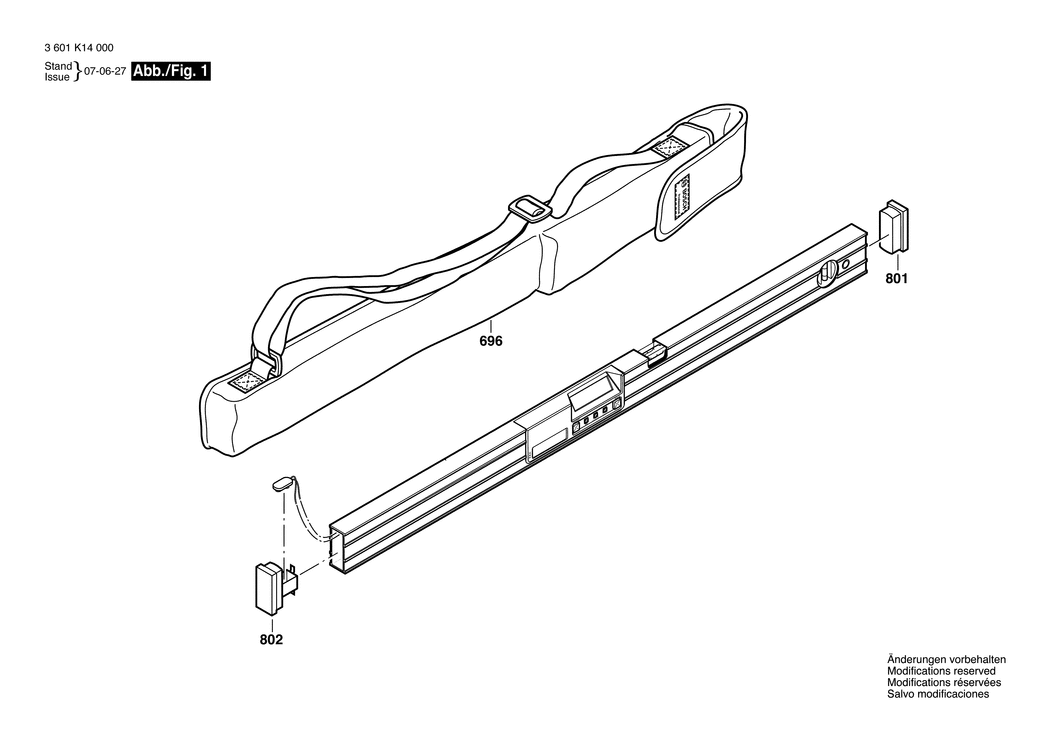 Bosch DNM 60 L / 3601K14000 / EU Spare Parts