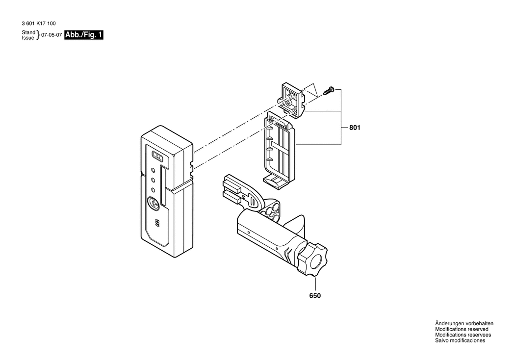 Bosch ---- / 3601K17100 / EU Spare Parts