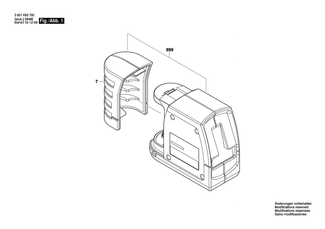 Bosch GLL 2-15 / 3601K63700 / EU Spare Parts