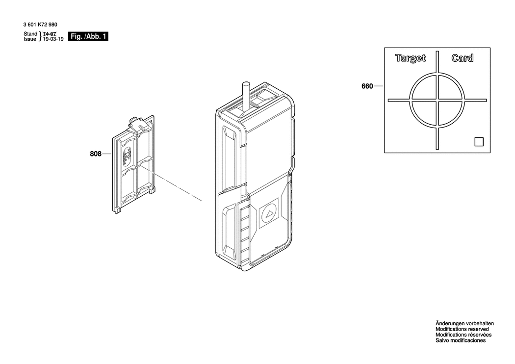 Bosch GLM 40 / 3601K72900 / EU Spare Parts