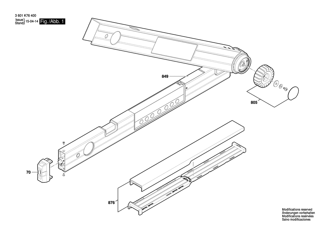 Bosch GAM 270 MFL / 3601K76400 / --- Spare Parts