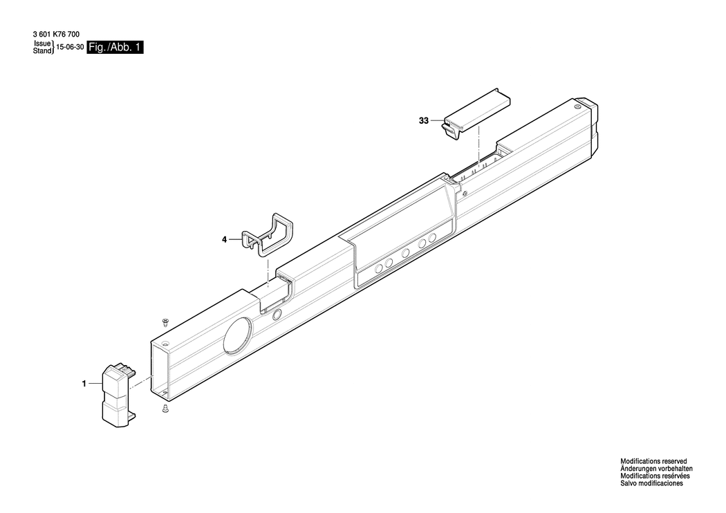 Bosch GIM 60 / 3601K76700 / EU Spare Parts