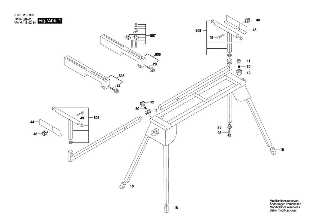 Bosch GTA 2600 / 3601M12300 / EU Spare Parts