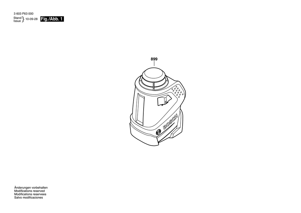 Bosch PLL 360 / 3603F63000 / --- Spare Parts