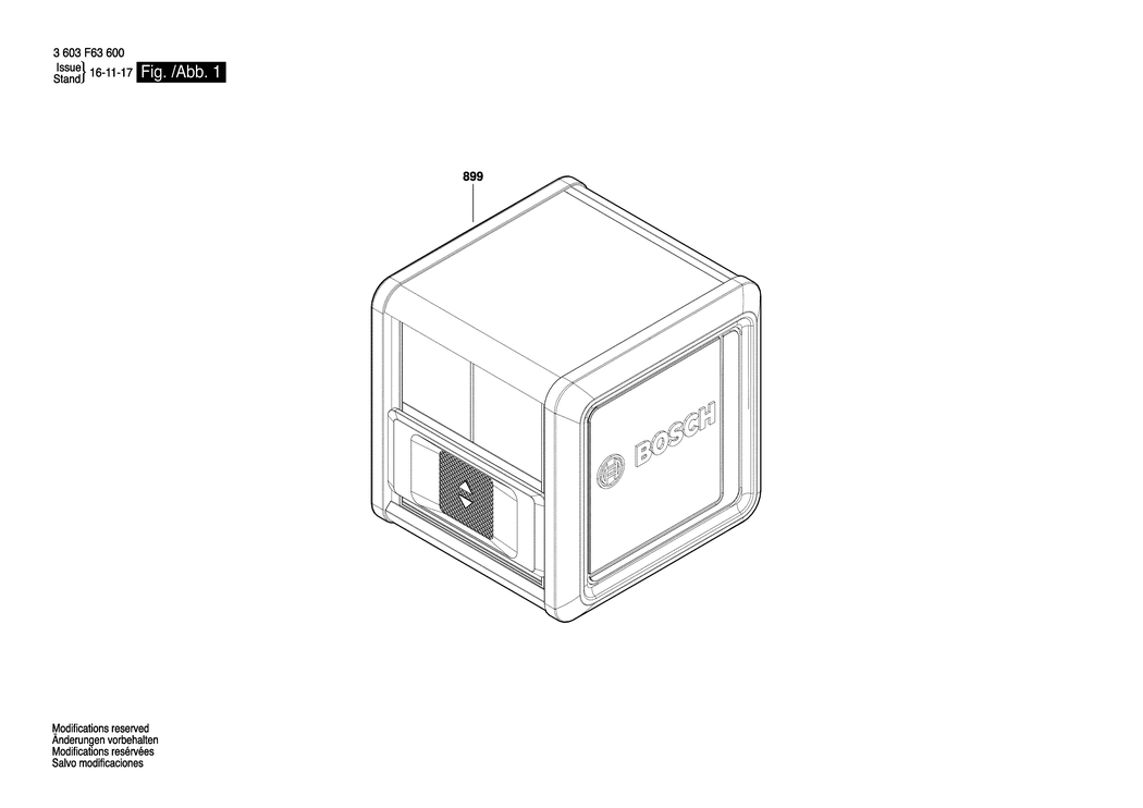 Bosch Quigo Plus / 3603F63650 / EU Spare Parts