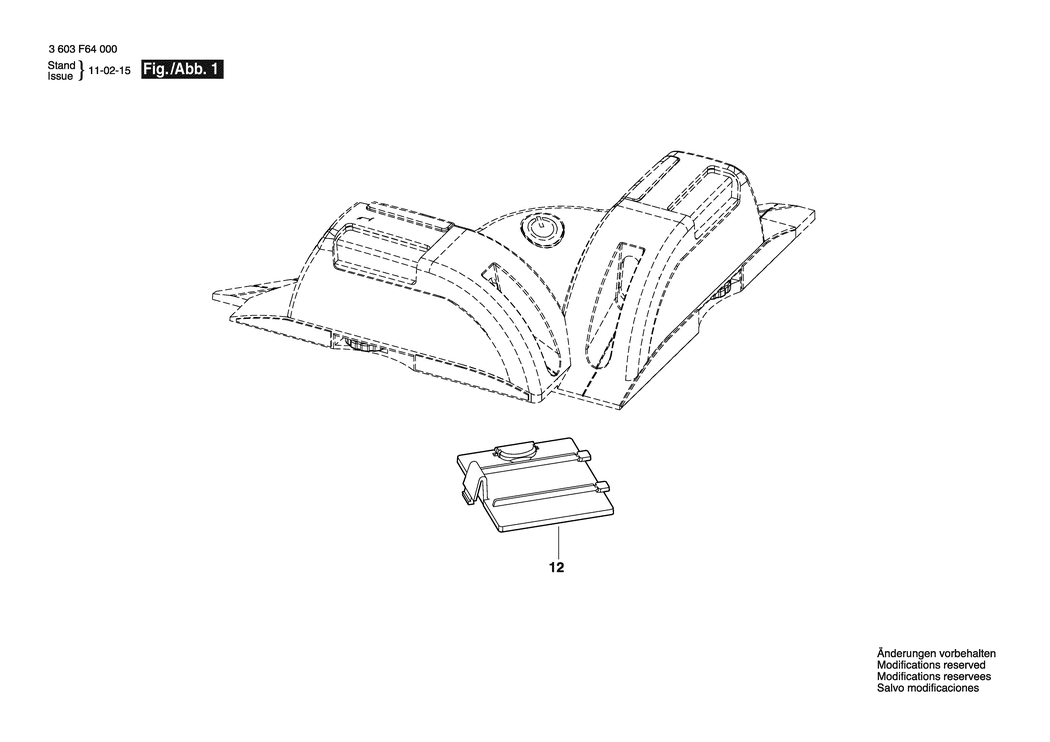 Bosch PLT 2 / 3603F64000 / EU Spare Parts