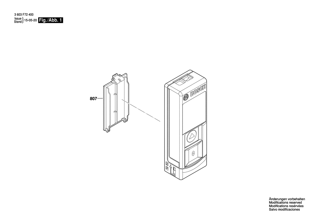 Bosch ZAMO / 3603F72400 / EU Spare Parts