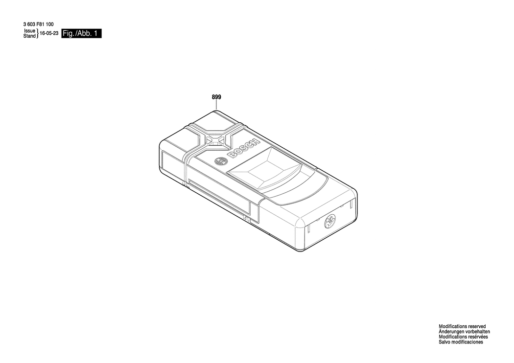 Bosch PMD 7 / 3603F81100 / EU Spare Parts