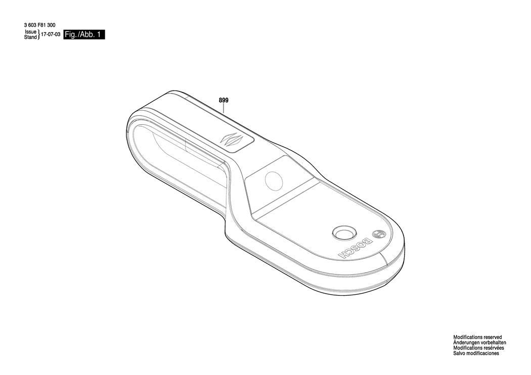 Bosch Universaldetect / 3603F81300 / EU Spare Parts