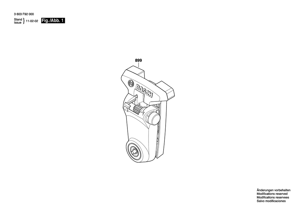 Bosch MM1 Bare / 3603F92000 / --- Spare Parts