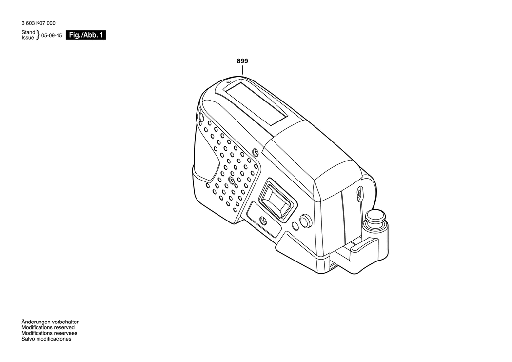 Bosch PMB 300 L / 3603K07000 / EU Spare Parts