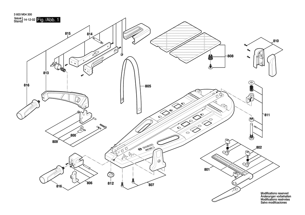 Bosch PTC 470 / 3603M04300 / --- Spare Parts