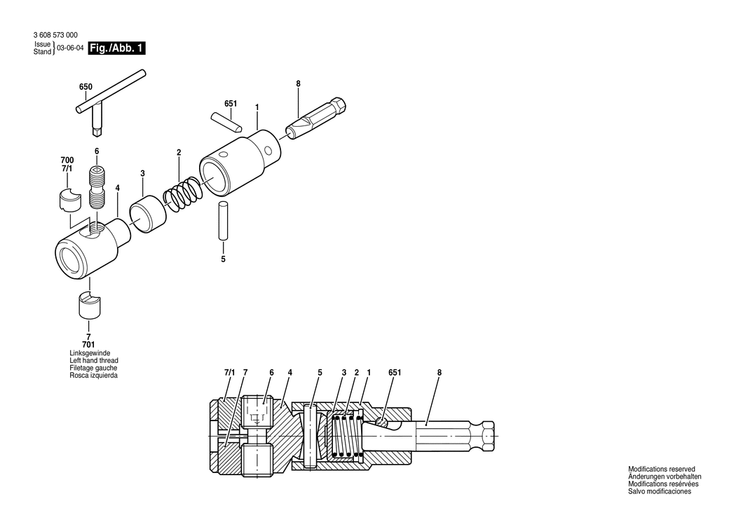 Bosch ---- / 3608573000 / --- Spare Parts