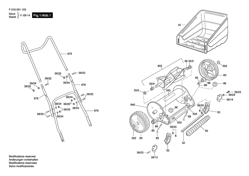 Bosch --- / F016001104 / --- Spare Parts