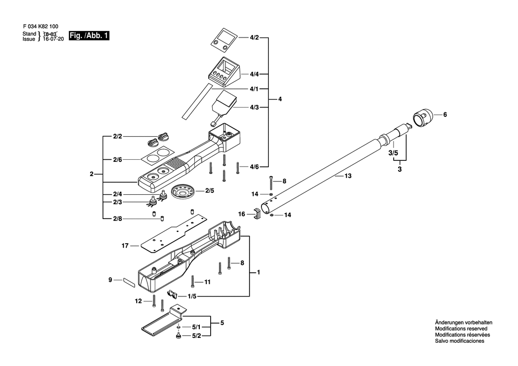 Bosch MT100 / F034K821N0 / EU Spare Parts