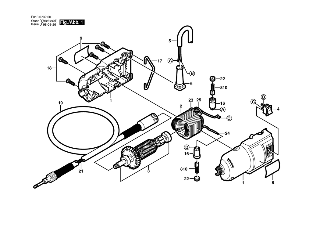 Dremel 732 / F013073241 / --- Spare Parts