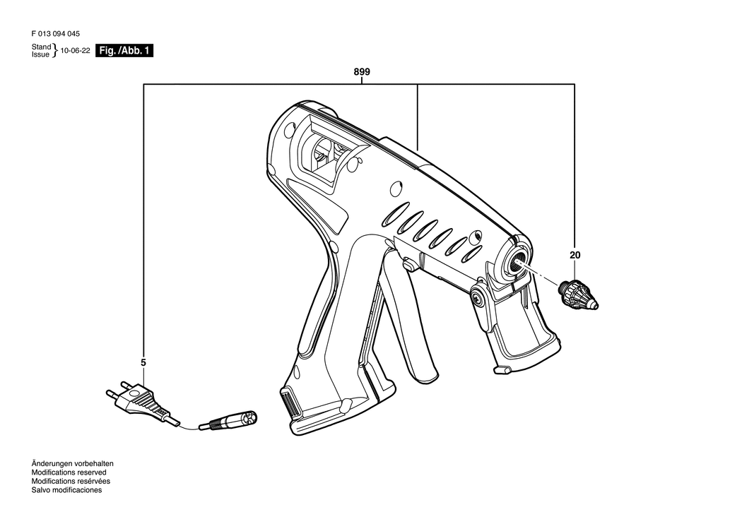 Dremel 0940 / F013094045 / EU 230 Volt Spare Parts