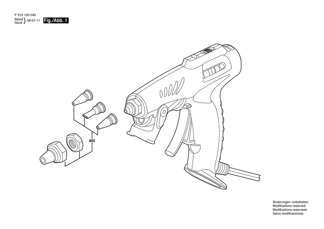 Dremel 1200 / F013120045 / NL 230 Volt Spare Parts