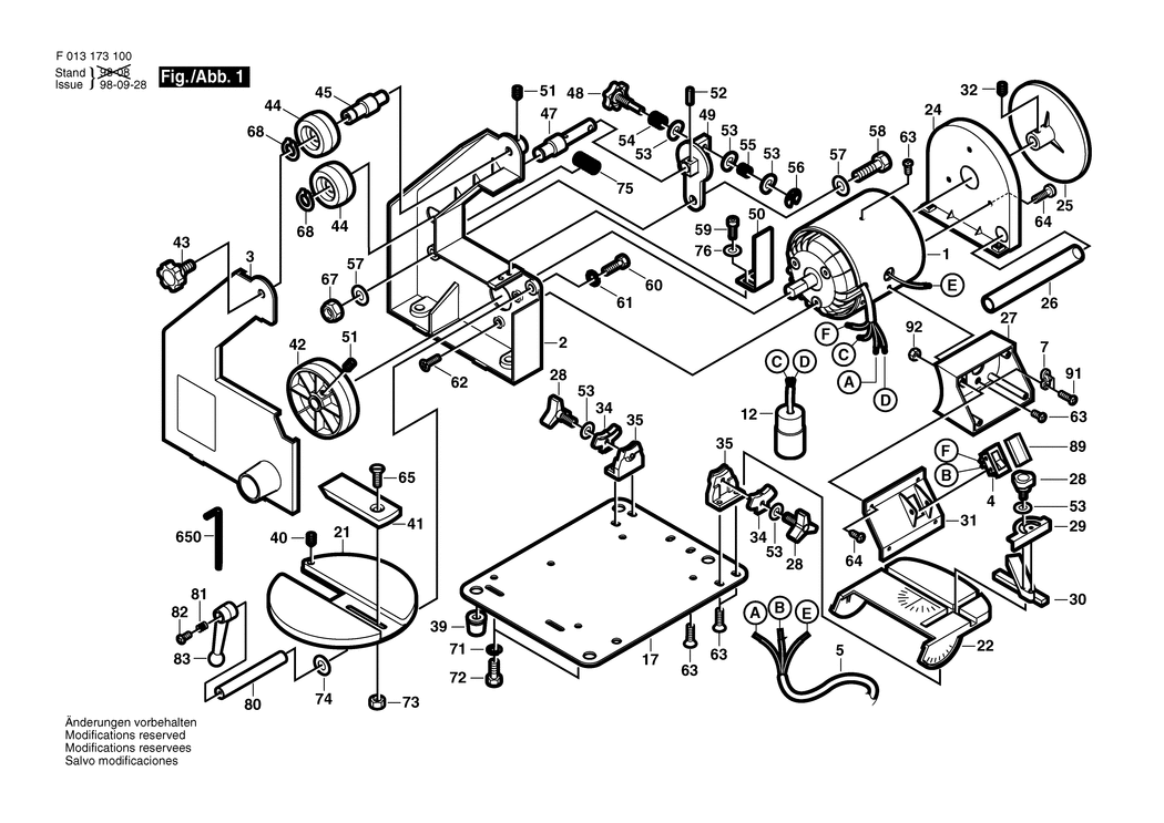 Dremel 1731 / F013173100 / --- Spare Parts