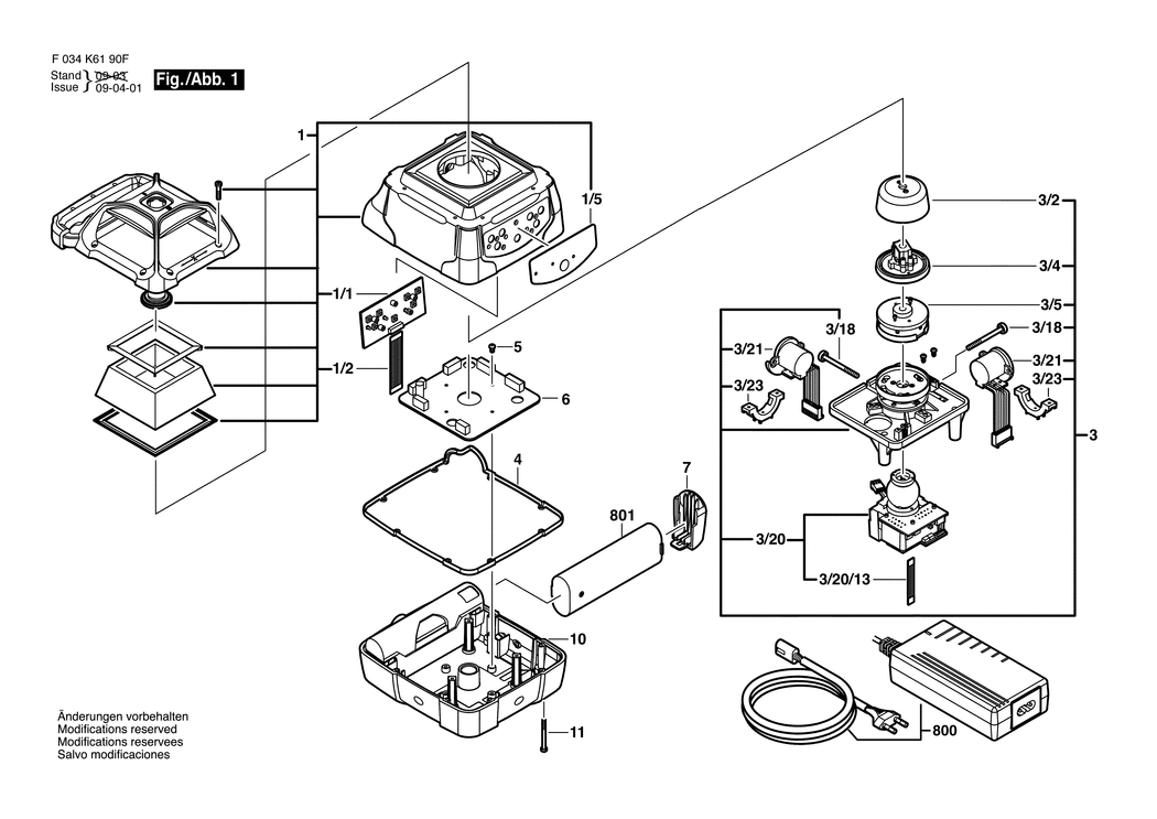 CST Berger LM800GR / F034K619NG / EU Spare Parts