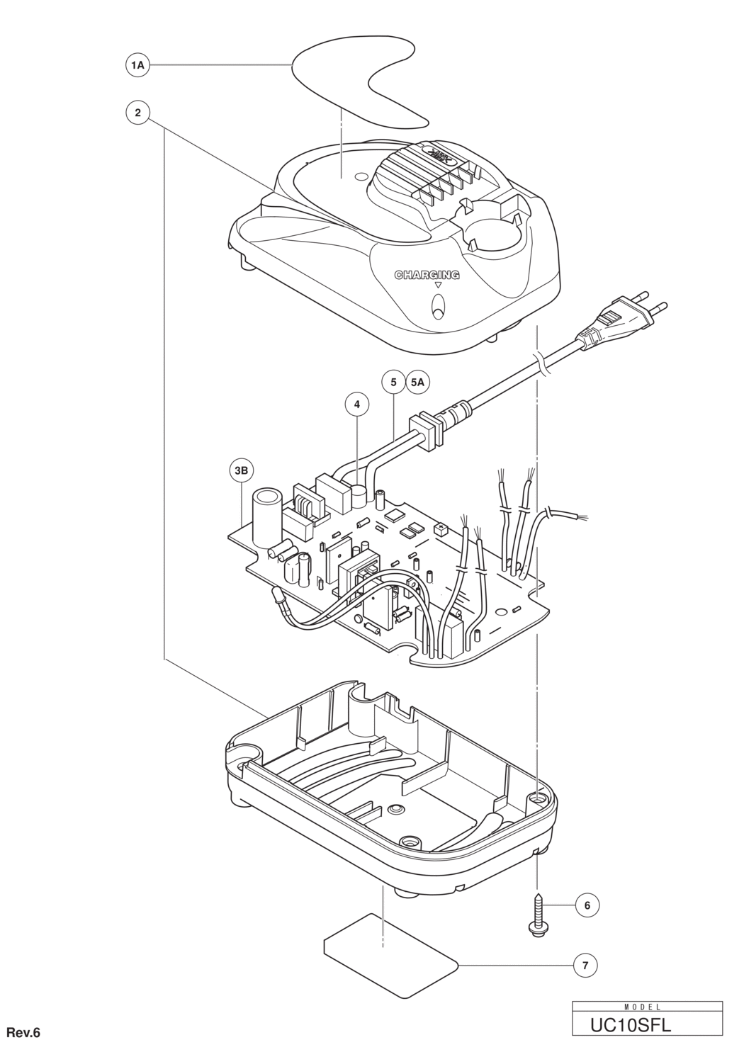 Hitachi / Hikoki UC10SFL Charger Spare Parts