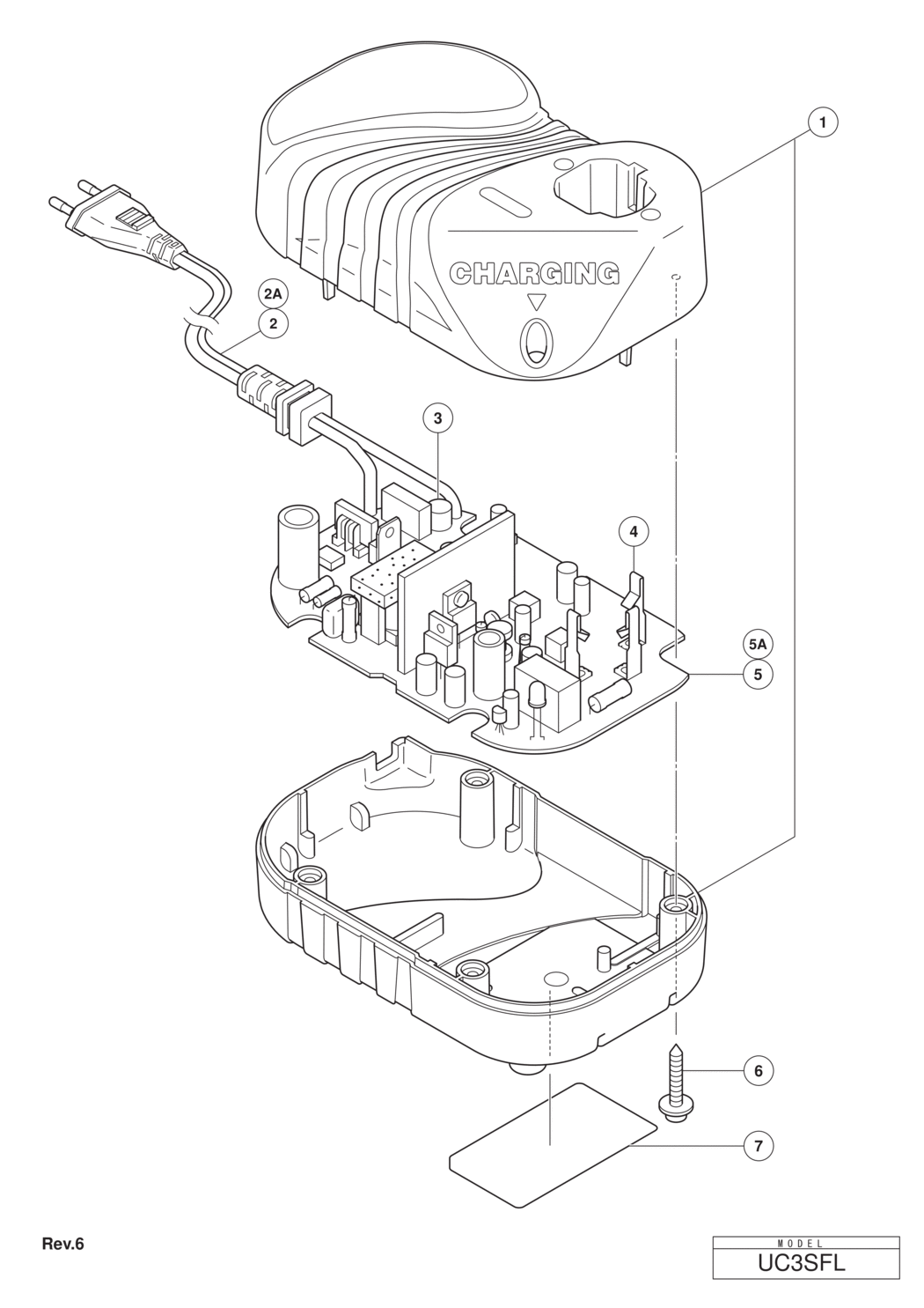 Hitachi / Hikoki UC3SFL Charger Spare Parts