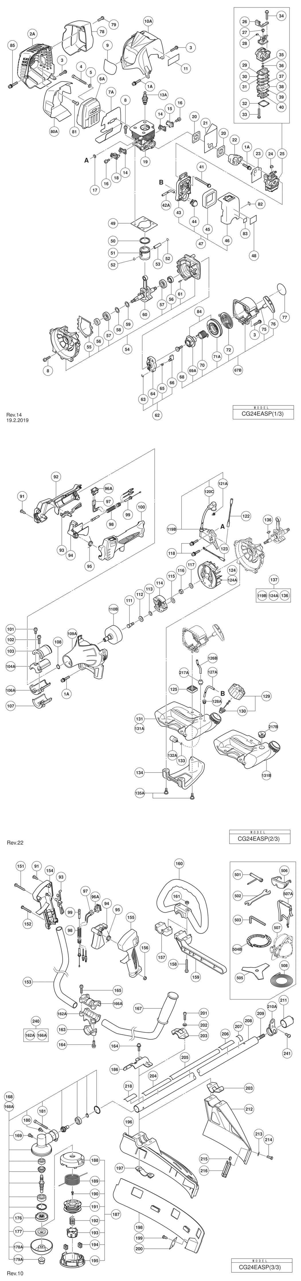 Hitachi / Hikoki CG24EASP Attachment Spare Parts