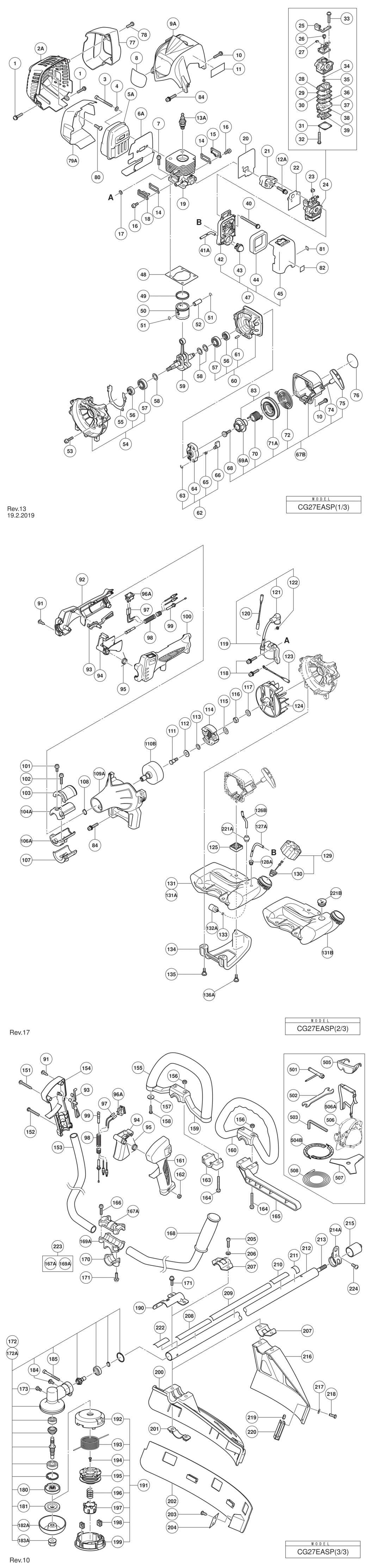 Hitachi / Hikoki CG27EASP Attachment Spare Parts