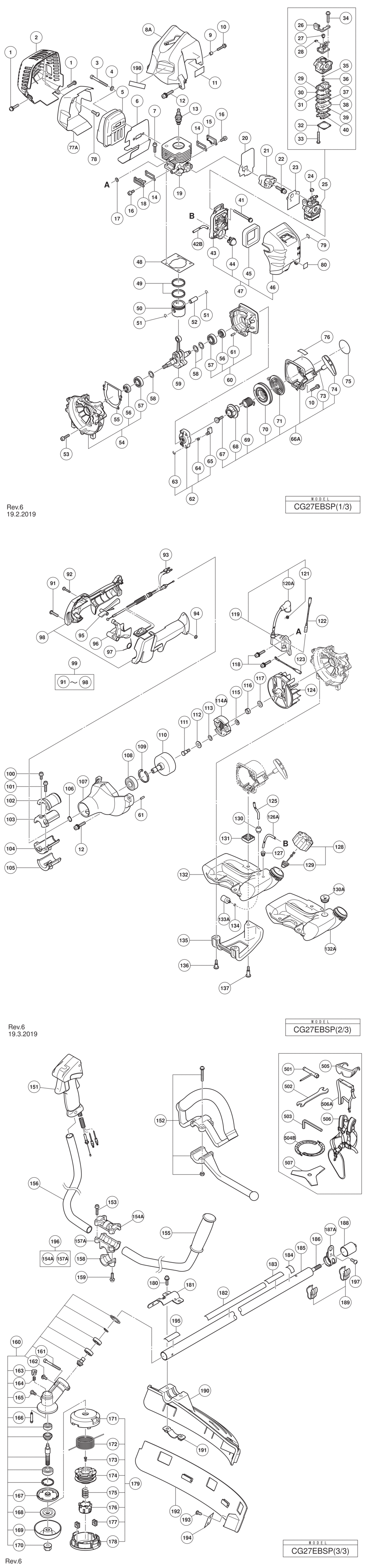 Hitachi / Hikoki CG27EBSP Attachment Spare Parts